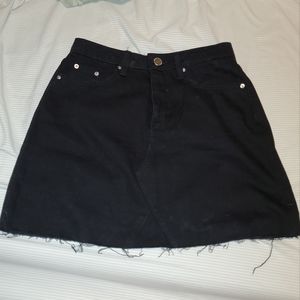 Black Jean Skirt